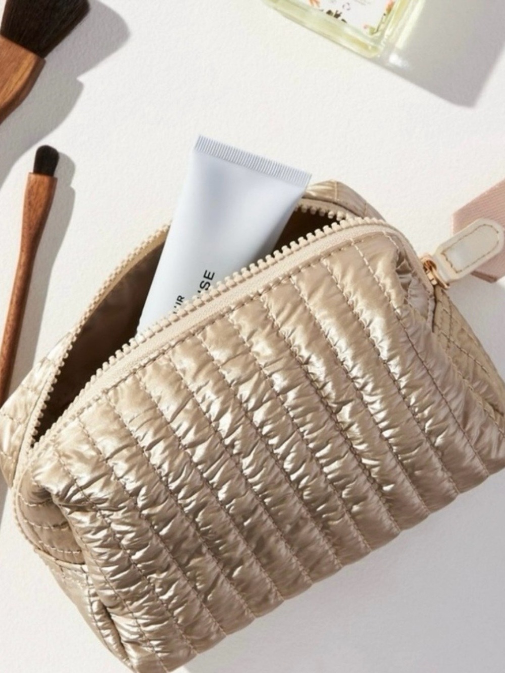 Anthropologie Shiraleah Logan Small Boxy Cosmetic Bag - Picture 3 of 11